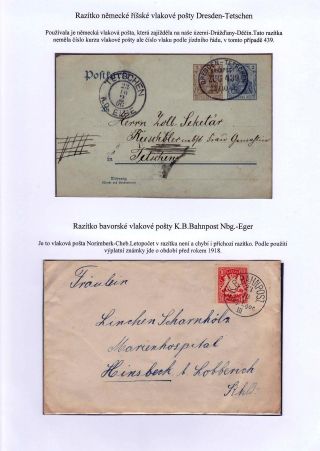 BAHNPOST AUF DEM TERRITORIUM DER TSCHECHOSLOWAKEI BIS 1939 – Blatt 12
