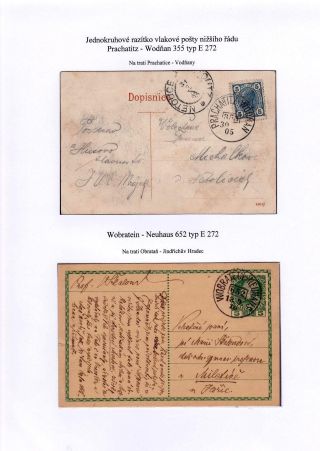 BAHNPOST AUF DEM TERRITORIUM DER TSCHECHOSLOWAKEI BIS 1939 – Blatt 13