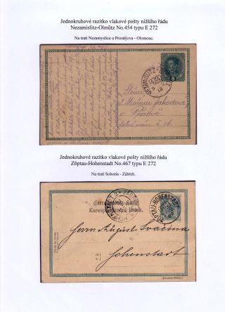 BAHNPOST AUF DEM TERRITORIUM DER TSCHECHOSLOWAKEI BIS 1939 – Blatt 16