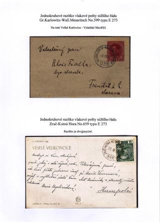 TPOs IN CZECHOSLOVAKIA TILL 1939 – sheet 18