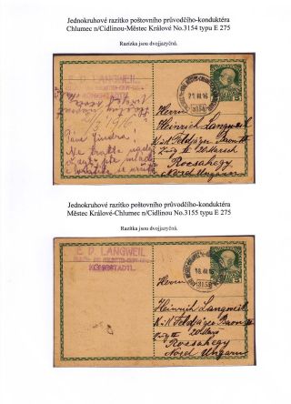 TPOs IN CZECHOSLOVAKIA TILL 1939 – sheet 20