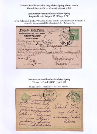 TPOs IN CZECHOSLOVAKIA TILL 1939 – sheet 25