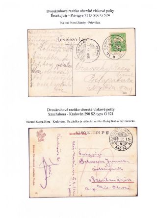 TPOs IN CZECHOSLOVAKIA TILL 1939 – sheet 28