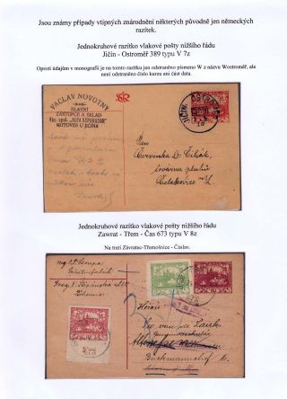 TPOs IN CZECHOSLOVAKIA TILL 1939 – sheet 38