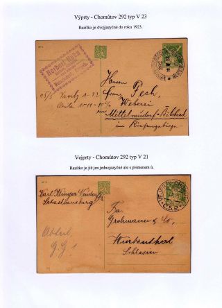 TPOs IN CZECHOSLOVAKIA TILL 1939 – sheet 52