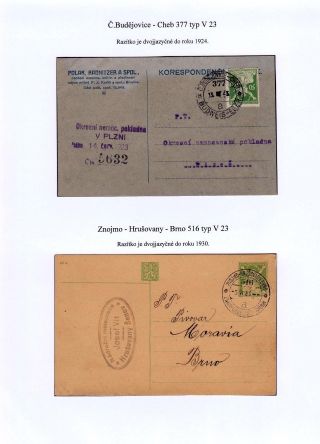 TPOs IN CZECHOSLOVAKIA TILL 1939 – sheet 53