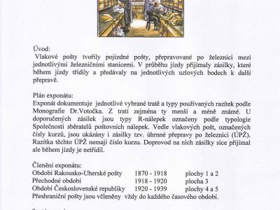 VLAKOVÉ POŠTY NA ÚZEMÍ ČESKOSLOVENSKA DO ROKU 1939