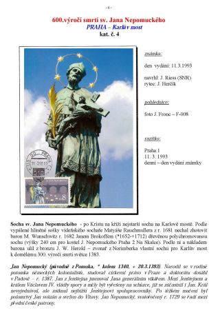 PROCHÁZKA PRAHOU - CM – list 6