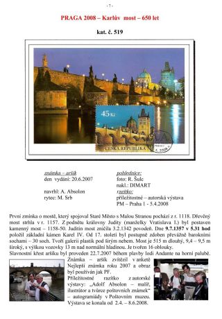 PROCHÁZKA PRAHOU - CM – list 7