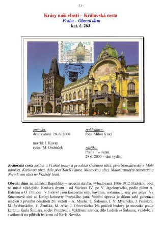 PROCHÁZKA PRAHOU - CM – list 13