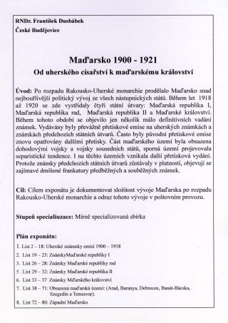 UNGARN 1900-1921, VOM UNGARISCHEN KAISERREICH ZUM KÖNIGREICH UNGARN – Blatt 1
