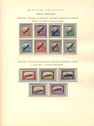 HUNGARY 1900-1921, FROM HUNGARIAN EMPIRE TO THE KINGDOM – sheet 20