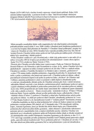 CHRUDIM (Postgeschichte) – Blatt 4