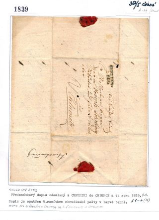 CHRUDIM (postal history) – sheet 35