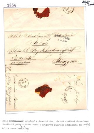 CHRUDIM (postal history) – sheet 52