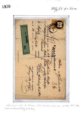 CHRUDIM (postal history) – sheet 65