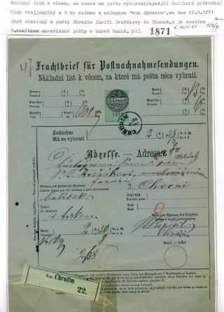 CHRUDIM (postal history) – sheet 67