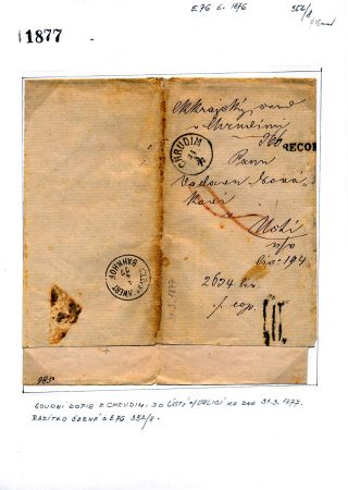 CHRUDIM (postal history) – sheet 73