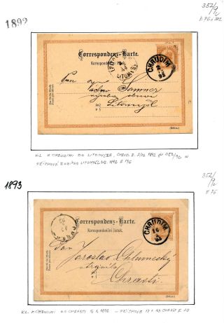 CHRUDIM (postal history) – sheet 85