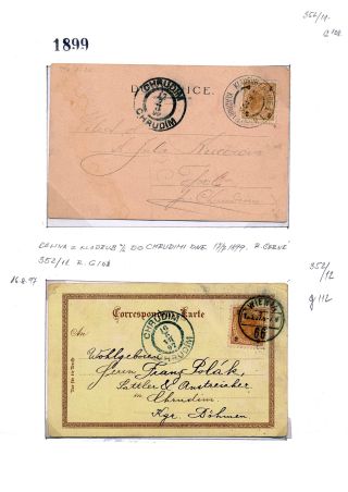 CHRUDIM (postal history) – sheet 89