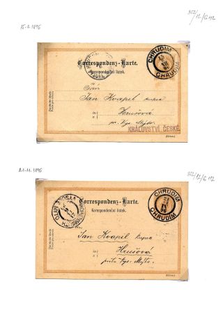 CHRUDIM (postal history) – sheet 93