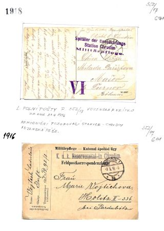 CHRUDIM (postal history) – sheet 135