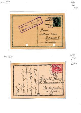 CHRUDIM (postal history) – sheet 144