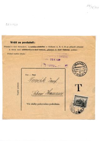 CHRUDIM (postal history) – sheet 163