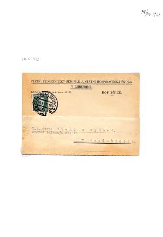 CHRUDIM (postal history) – sheet 164