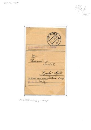 CHRUDIM (postal history) – sheet 170