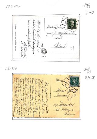 CHRUDIM (postal history) – sheet 178