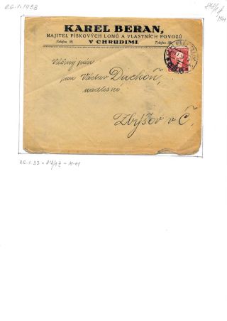 CHRUDIM (postal history) – sheet 182
