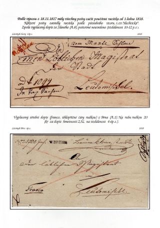 HEREDITARY POST OF THE CITY LITOMYSL 1754-1892 – sheet 9