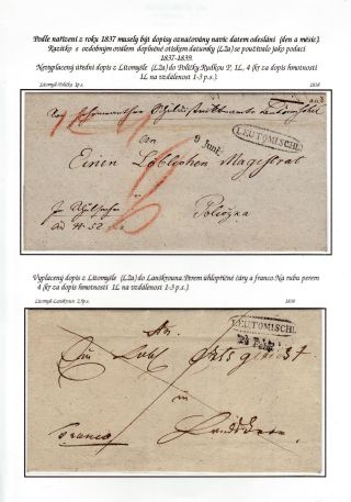 HEREDITARY POST OF THE CITY LITOMYSL 1754-1892 – sheet 16