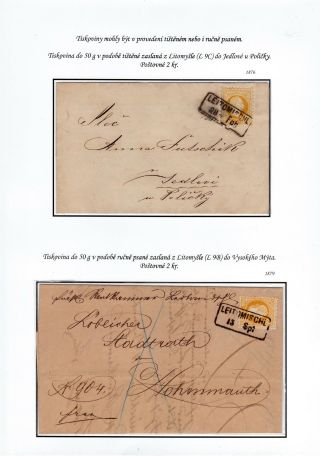HEREDITARY POST OF THE CITY LITOMYSL 1754-1892 – sheet 65