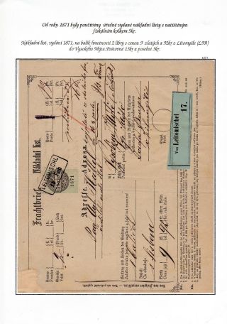 HEREDITARY POST OF THE CITY LITOMYSL 1754-1892 – sheet 70