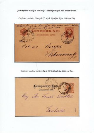 HEREDITARY POST OF THE CITY LITOMYSL 1754-1892 – sheet 74