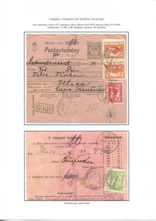 POSTALY USED PARCEL CARDS AND MONEY ORDER FORMS – sheet 30