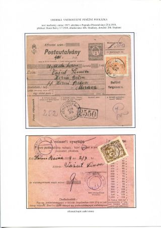 POSTALY USED PARCEL CARDS AND MONEY ORDER FORMS – sheet 32