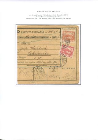 POSTALY USED PARCEL CARDS AND MONEY ORDER FORMS – sheet 42