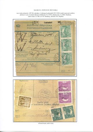GEBRAUCHTE WERTZEICHEN DER POST-BEGLEITADRESSEN – Blatt 54