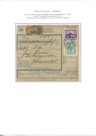 GEBRAUCHTE WERTZEICHEN DER POST-BEGLEITADRESSEN – Blatt 56