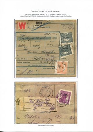 GEBRAUCHTE WERTZEICHEN DER POST-BEGLEITADRESSEN – Blatt 68