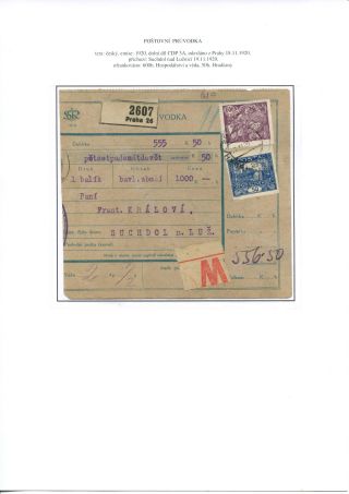 GEBRAUCHTE WERTZEICHEN DER POST-BEGLEITADRESSEN – Blatt 69