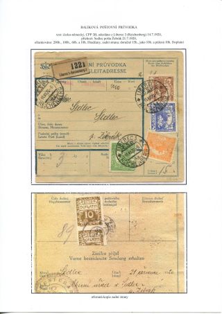 GEBRAUCHTE WERTZEICHEN DER POST-BEGLEITADRESSEN – Blatt 71
