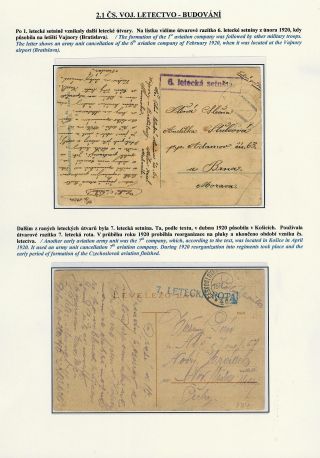 CZECHOSLOVAK AVIATION 1918-1939 AND CZECHOSLOVAK AIRMEN FIGHTING AGAINST FASCISM – sheet 8