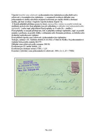 AUSTRIAN INFLATION 1918-1925 – sheet 76