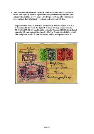 AUSTRIAN INFLATION 1918-1925 – sheet 85