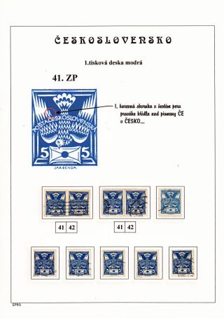 THE DOVE 5 H - 1st PRINTING PLATE - STUDY – sheet 75