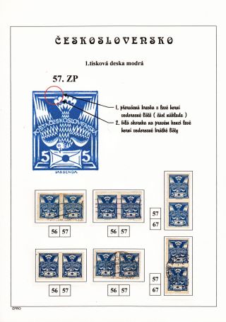 THE DOVE 5 H - 1st PRINTING PLATE - STUDY – sheet 111